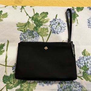 Kate spade black nylon wristlet